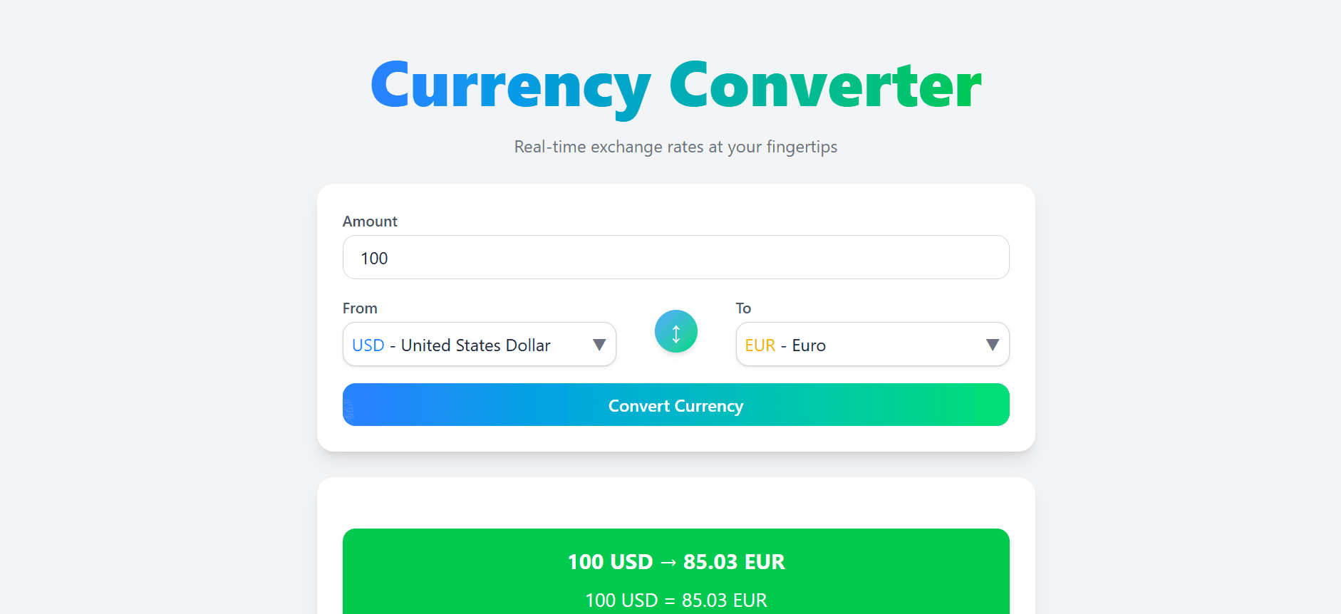Currency Converter App